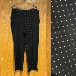 Chico’s Ponte Dot Tapered Ankle Pants, Size 1.5R (standard size US 10)